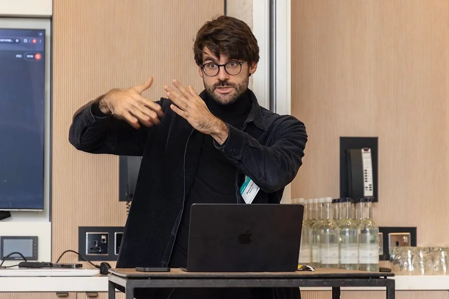 Stefano Piano delivering an executive AI session